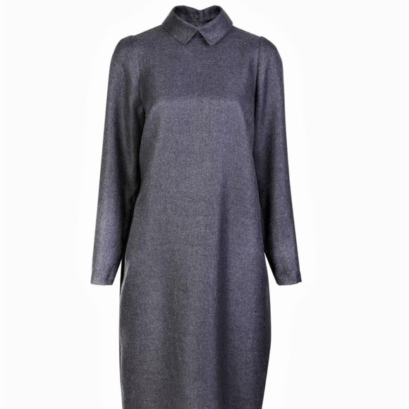 EUROPEAN KAFTAN DRESS WEAR TO WORK LINED COLLARED - Picture 3 of 6